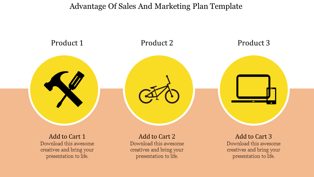 Free - Sales And Marketing Plan PowerPoint Template For Presentation